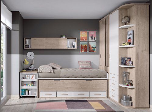 dormitorios juveniles formas19 camas compactas f006